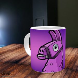 caneca rosa fortnite lhama