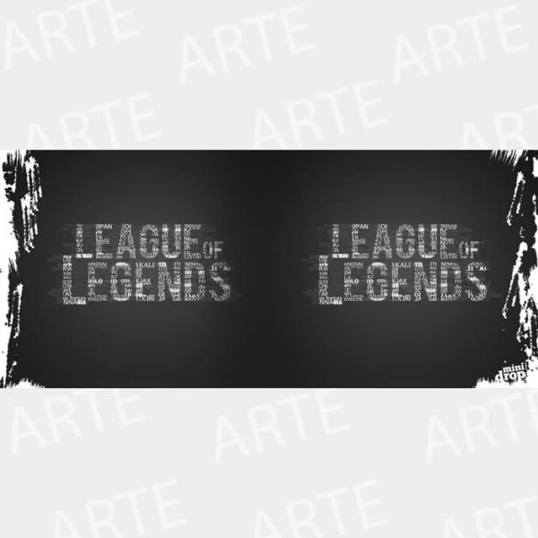 caneca presente Caneca do LOL - League of Legends Cinza - Imagem 3