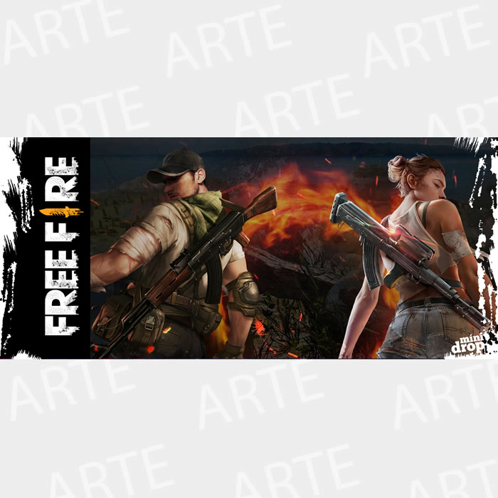 caneca free fire mod 4 jogos de tiro