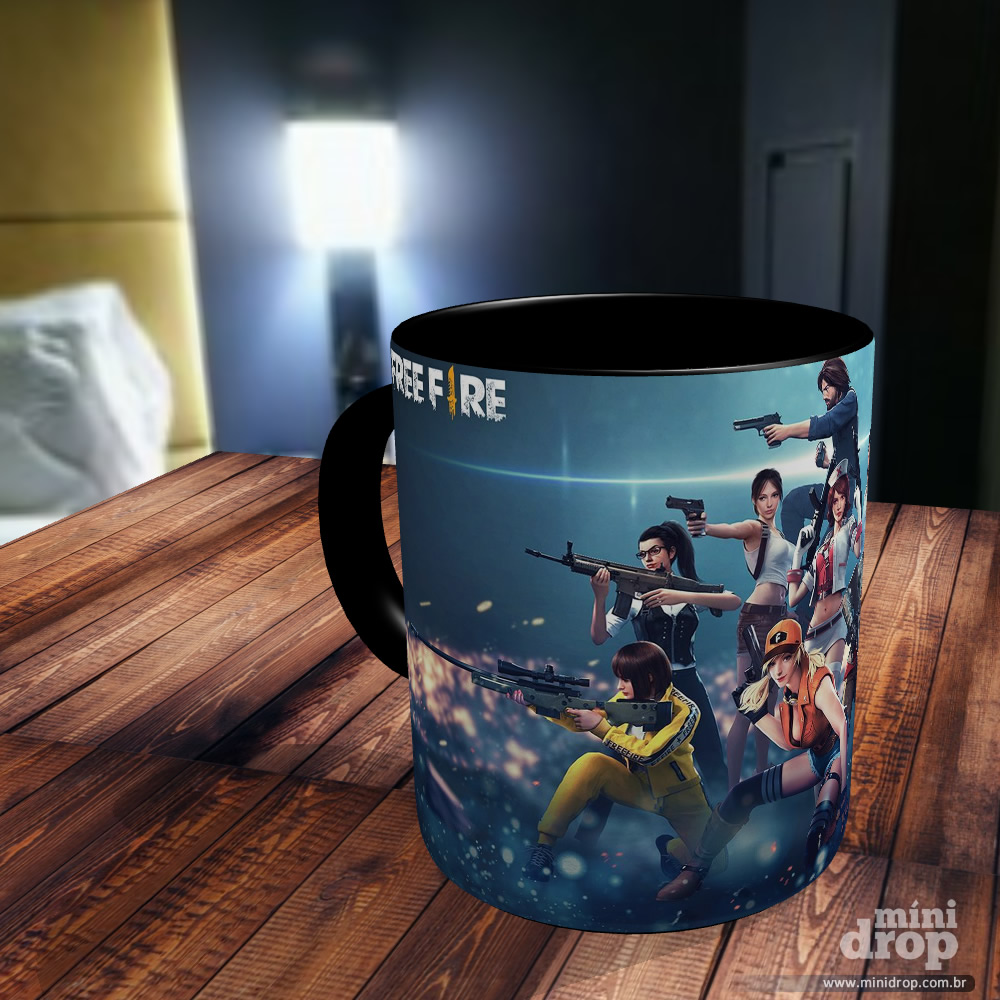 Caneca Free Fire Personalizada - Coloque Seu Nome