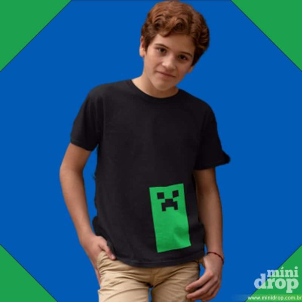 Camiseta Minecraft - Down camiseta minecraft