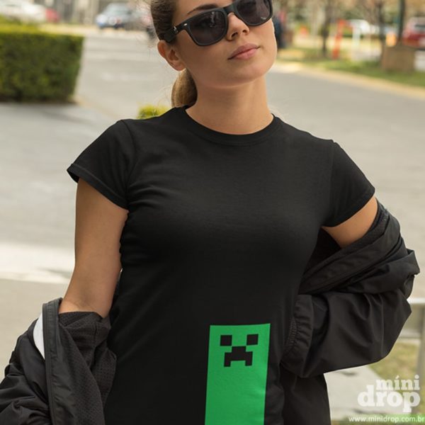 Camiseta Minecraft - Down camiseta minecraft