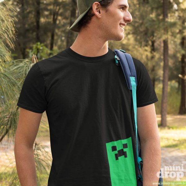 Camiseta Minecraft - Down Camiseta Minecraft