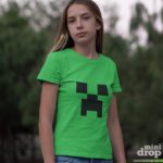 Camiseta Minecraft - Logo Verde