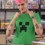 Camiseta Minecraft - Logo Verde