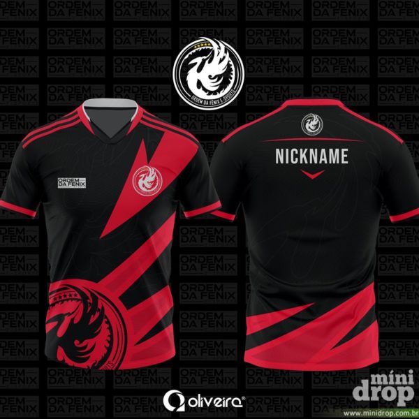 camiseta-ordem-da-fenix-vermelha Camiseta Ordem da Fenix - Vermelha - Imagem 1