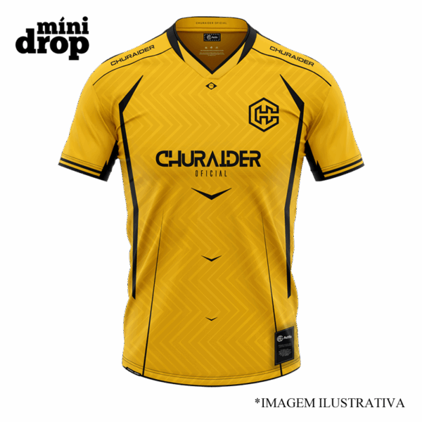 camiseta churaider amarela jersey chueaider