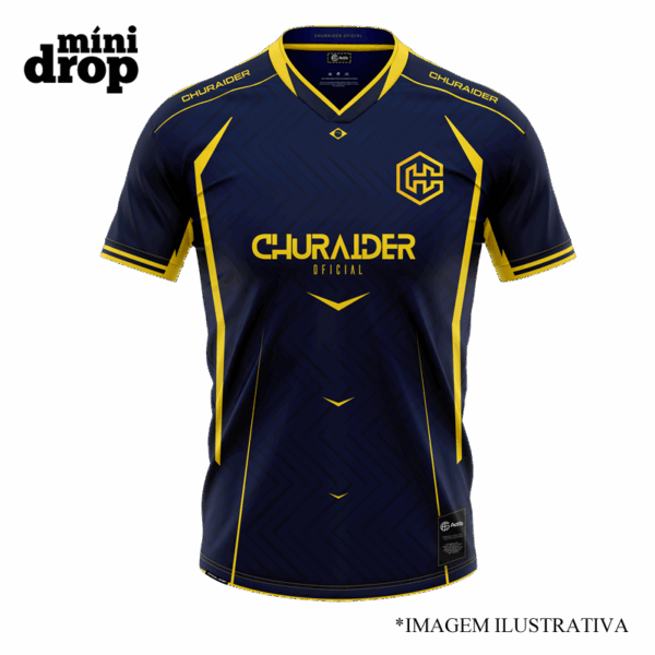 camiseta churaider azul jersey churaider