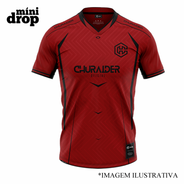 camiseta-churaider vermelha jersey churaider