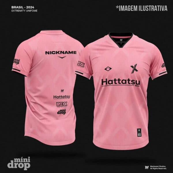 camiseta extremity rosa jersey extremity