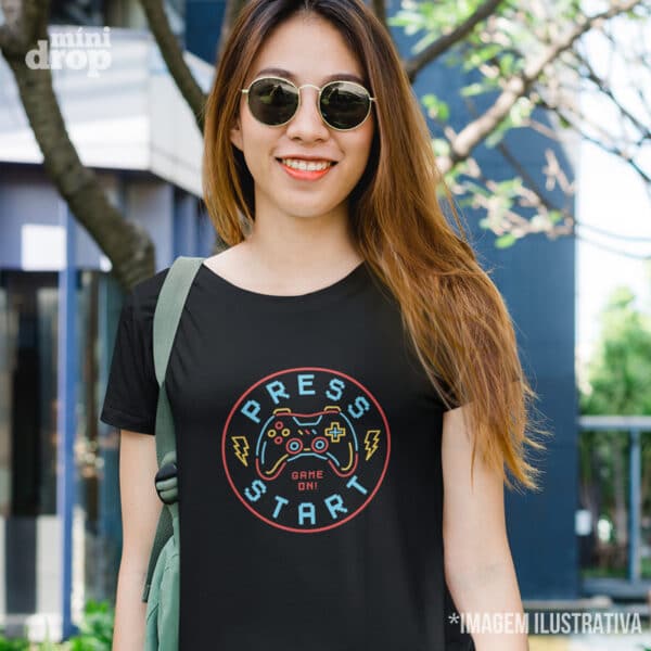 Camiseta Press Start