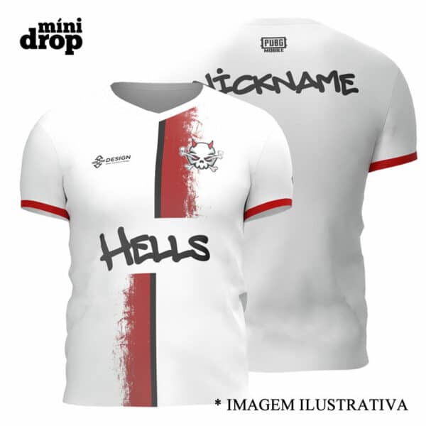 camiseta HELLS BRANCA jersey hells