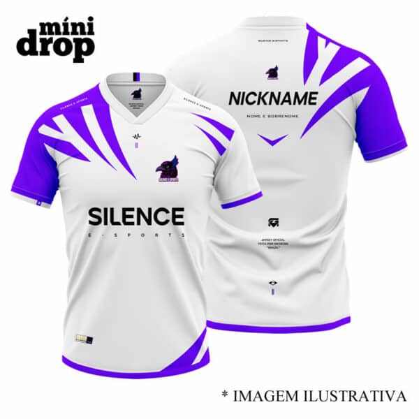 camiseta silence branca JERSEY SILENCE