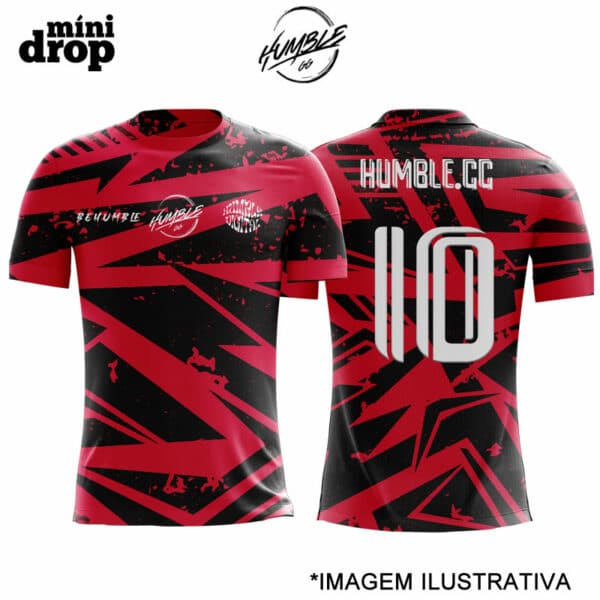 camiseta humble vermelha jersey humble