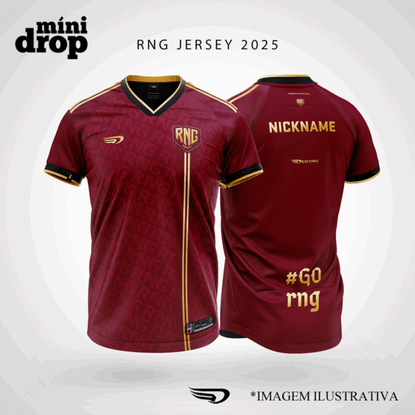camiseta rng vinho JERSEY VINHO
