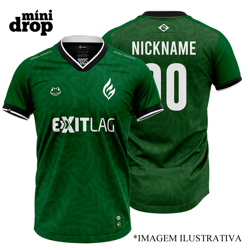 camiseta herbal verde Jersey Herbal