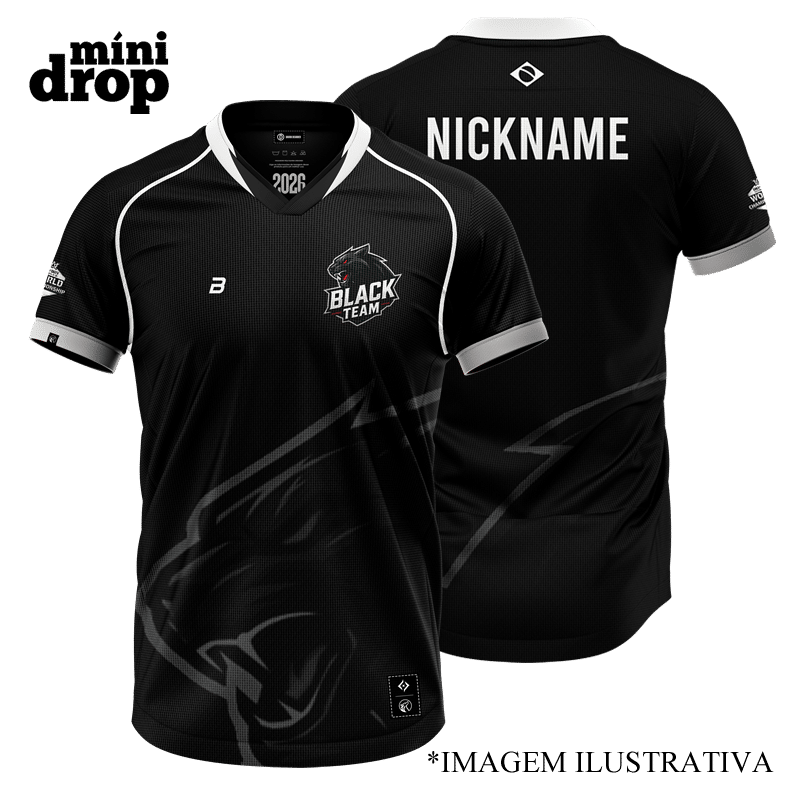 camiseta black team jersey black team